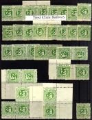 WEST CLARE RAILWAY: 1891-8 MAINLY MINT SELECTION INCLUDING SHEET OF 24 WITH NARROW MARGIN AT BASE,