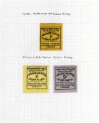 MIDLAND AND SOUTH WESTERN JUNCTION RAILWAY: MINT SELECTION, WRITTEN UP ON LEAVES INCLUDING BLOCKS,