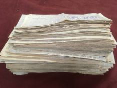 LANCASHIRE AND YORKSHIRE RAILWAY: c1918-20 EXTENSIVE GROUP OF WAYBILLS WITH PAID PARCEL STAMPS,