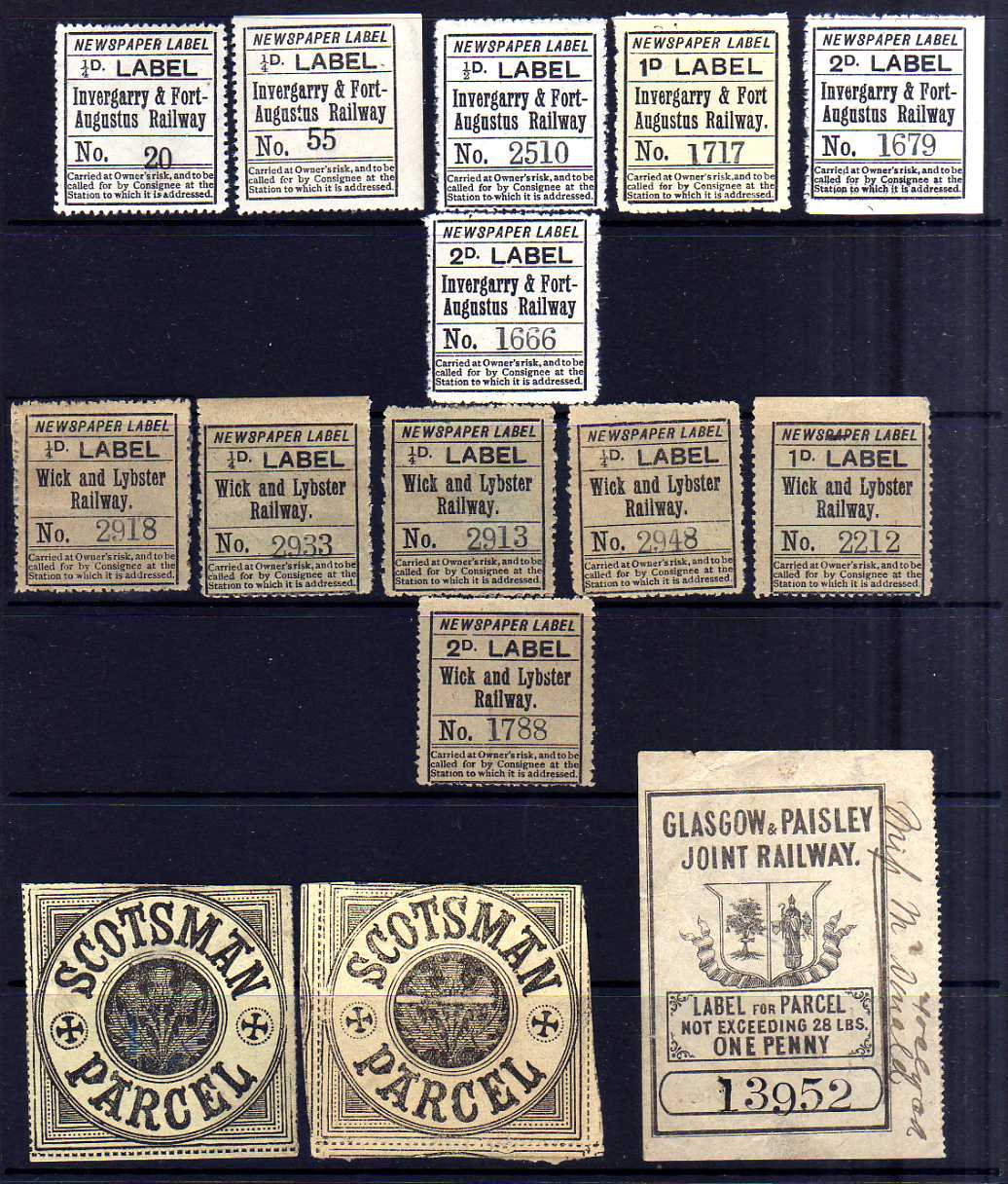 SCOTLAND: THE BALANCE SELECTION OF PARCEL STAMPS, INCLUDING MONTROSE AND BERVIE ½d, - Image 2 of 2