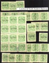 LONDON AND NORTH EASTERN RAILWAY: 1923-5 MAINLY MINT OR UNUSED SELECTION, VARIOUS PRINTINGS,