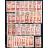 FESTINIOG RAILWAY: MAINLY UNUSED RED 'PAID' PARCEL STAMPS, VALUES TO 5/- (12) WITH VARIOUS STATIONS,