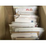 BOX WITH QE2 PERIOD COVERS AND CARDS, ALL TPO POSTMARKS,