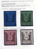 CAMBRIAN RAILWAYS: MAINLY MINT OR UNUSED SELECTION INCLUDING c1900 1d AND 2d IMPERF PROOF PAIRS,