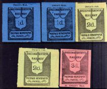 BRECON AND MERTHYR RAILWAY: MAINLY UNUSED OR MINT SELECTION INCLUDING 1903 ½d SHEET OF TWELVE (35)