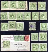 MIDLAND AND SOUTH WESTERN JUNCTION RAILWAY: 1891-1920 MINT, UNUSED AND ONE USED SELECTION,