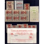 GLASGOW AND SOUTH WESTERN RAILWAY: 1868-1920 UNUSED OR USED SELECTION,