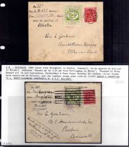 LANCASHIRE, DERBYSHIRE, AND EAST COAST RAILWAY: 1906 TWO 'GRAHAM' COVERS,