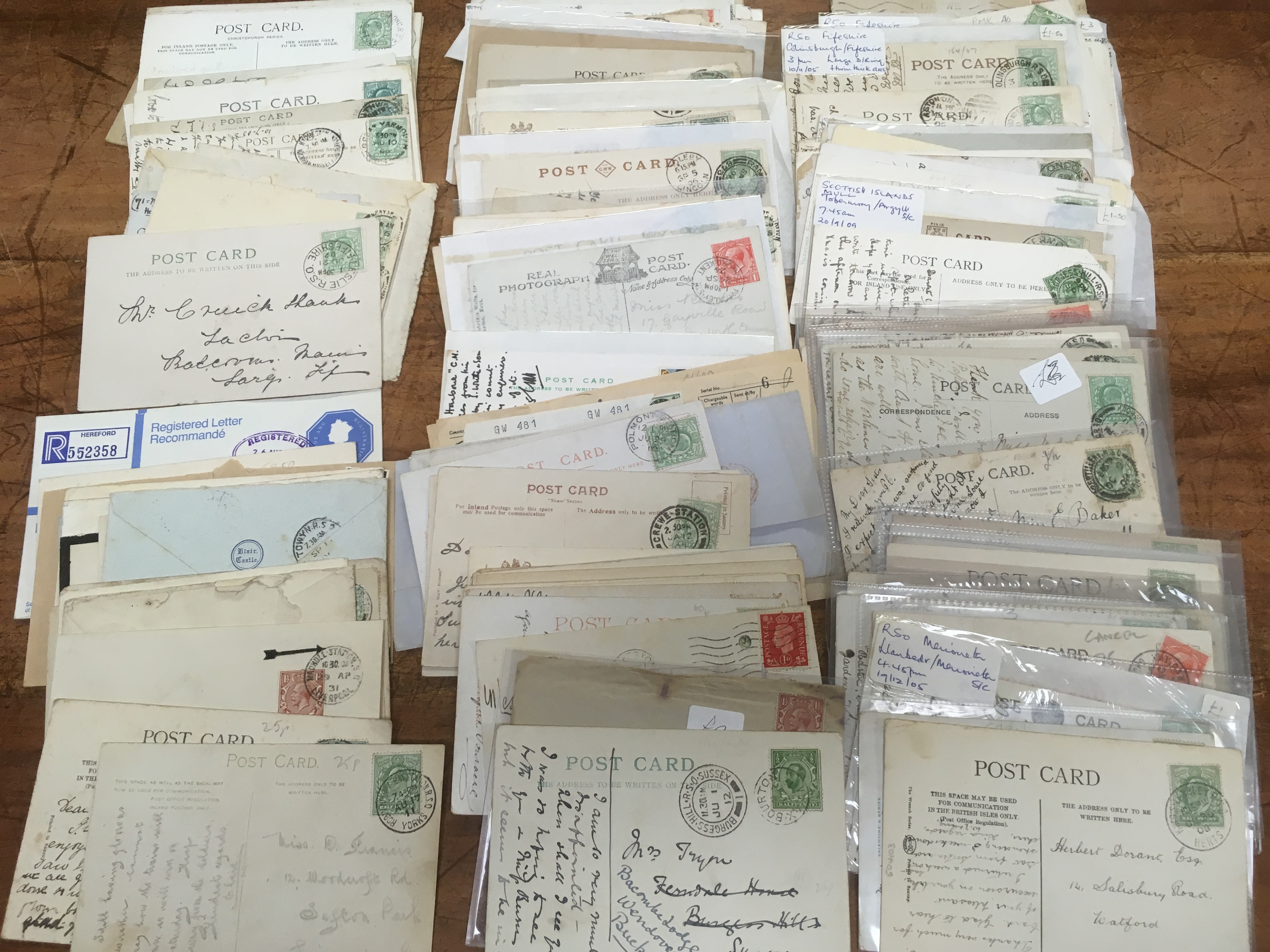 FILE BOX OF COVERS AND CARDS, MAINLY WITH STATION, RSO AND OTHER RAILWAY RELATED POSTMARKS, - Image 3 of 3