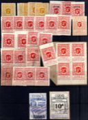 SOUTHERN RAILWAY: UNUSED OR USED SELECTION INCLUDING 1924 WAYBILL WITH 3d (2), ETC.