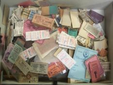 BOX OF RAILWAY AND OTHER TICKETS,