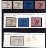 BRISTOL AND EXETER RAILWAY: c1866-9 1d (2), 2d, 3d, 1d WITHOUT SIGNATURE, c1869 1d, 2d,