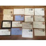 FILE BOX OF COVERS AND CARDS, MAINLY WITH STATION, RSO AND OTHER RAILWAY RELATED POSTMARKS,