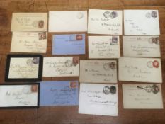 FILE BOX OF COVERS AND CARDS, MAINLY WITH STATION, RSO AND OTHER RAILWAY RELATED POSTMARKS,