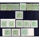 DONEGAL RAILWAY COMPANY: 1895-1919 MINT OR UNUSED SELECTION,