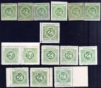 DONEGAL RAILWAY COMPANY: 1895-1919 MINT OR UNUSED SELECTION,