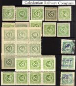 CALEDONIAN RAILWAY COMPANY: 1891-1921 MINT AND USED SELECTION INCLUDING 1906 FRONT ONLY,
