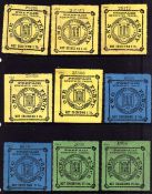 PEMBROKE AND TENBY RAILWAY: MINT UNUSED AND USED SELECTION WITH 1866 1d (8), 2d (6), 1890 1d (7),