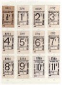 KENT AND EAST SUSSEX RAILWAY: DUPLICATED PREPAID PARCEL STAMP LABELS,