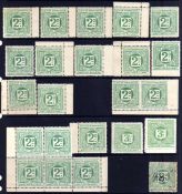 CLEATOR AND WORKINGTON JUNCTION RAILWAY: 1891-1920 MAINLY MINT OR UNUSED SELECTION INCLUDING 1891