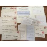 1845-1932 COVERS, CARDS AND STATIONERY, VARIED RAILWAY INTEREST,