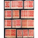 LONDON PASSENGER TRANSPORT BOARD: MINT OR UNUSED SELECTION, EXECUTIVE WITH BLOCKS OF FOUR,