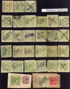 MIDLAND RAILWAY: 1891-1910 MINT, UNUSED AND USED SELECTION, VARIOUS ISSUES, RANGE OF CANCELLATIONS,