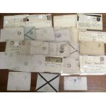 1860-1912 COVERS AND CARDS WITH VARIOUS EDINBURGH RELATED TPO POSTMARKS, MANY AS BACKSTAMPS, EDINB.