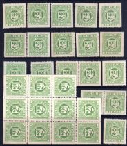 COLNE VALLEY RAILWAY: 1891-1910 MINT OR UNUSED SELECTION INCLUDING A BLOCK OF ELEVEN (NO GUM) (29)