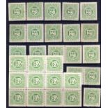 COLNE VALLEY RAILWAY: 1891-1910 MINT OR UNUSED SELECTION INCLUDING A BLOCK OF ELEVEN (NO GUM) (29)