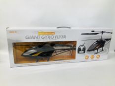 A GIANT GYRO FLYER REMOTE CONTROL HELICOPTER (BOXED) - SOLD AS SEEN
