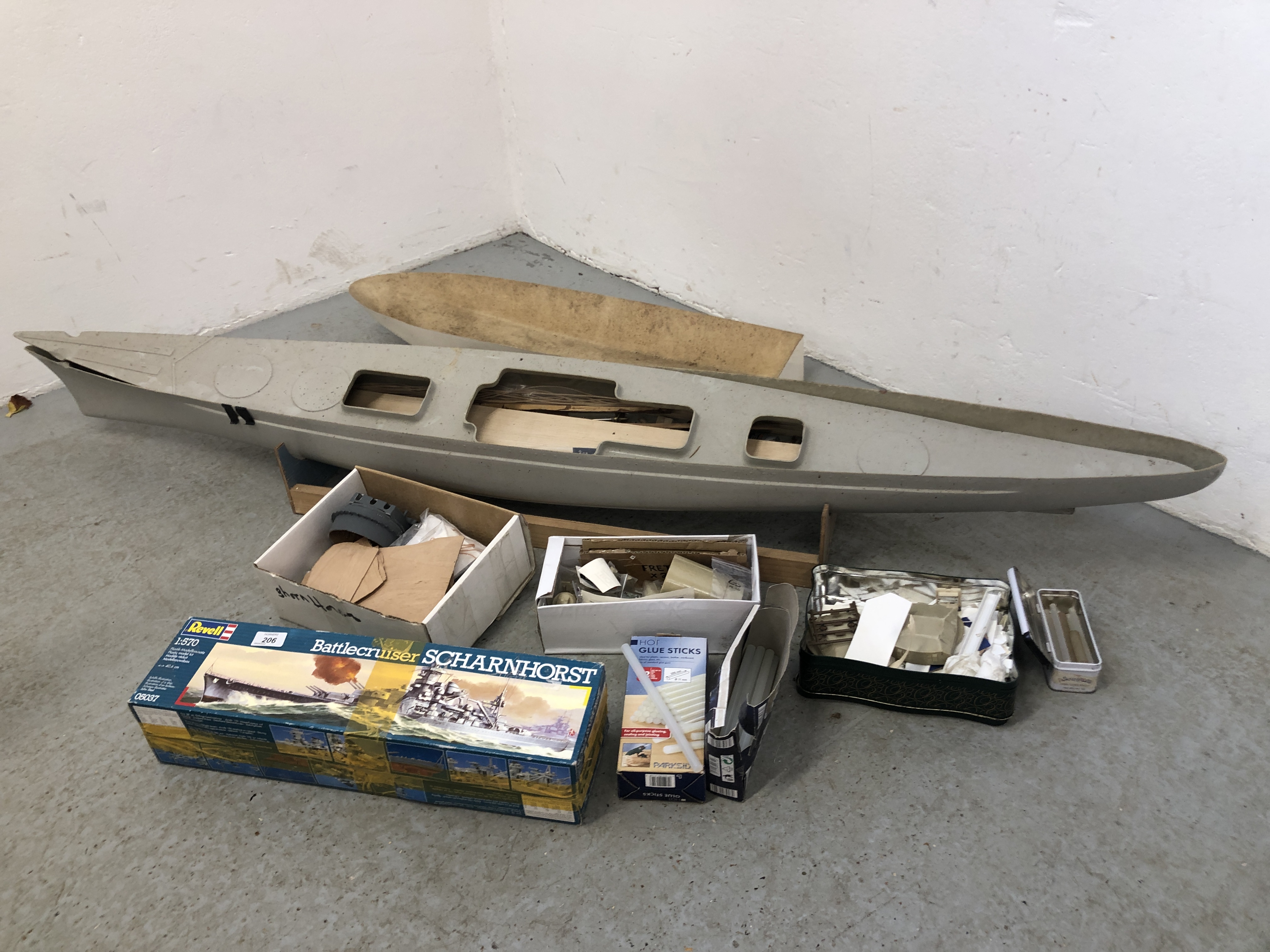 A SCHARM HORST PROJECT MODEL BOAT (CANNOT GUARANTEE COMPLETE)
