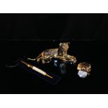 A SWAROVSKI CRYSTAL LION MOTHER, COMPLETE WITH BOX,