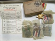WW2 GROUP OF FOUR MEDALS, UNKNOWN IN BOX OF ISSUE TO MR.
