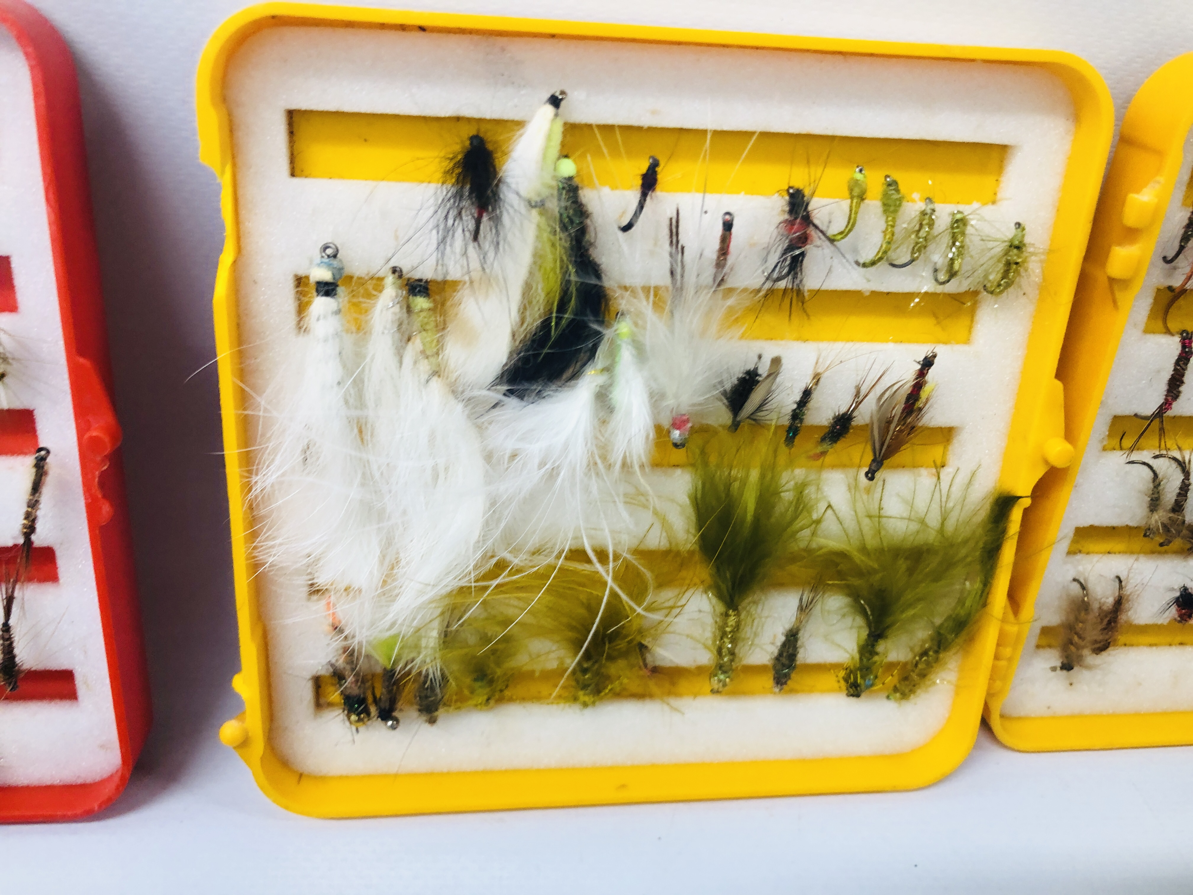 SIX CASES CONTAINING AN ASSORTMENT OF FISHING FLIES. - Image 6 of 9