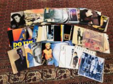 A COLLECTION OF APPROXIMATELY 75 RECORDS TO INCLUDE PRETENDERS, THE WHO, THE POLICE,