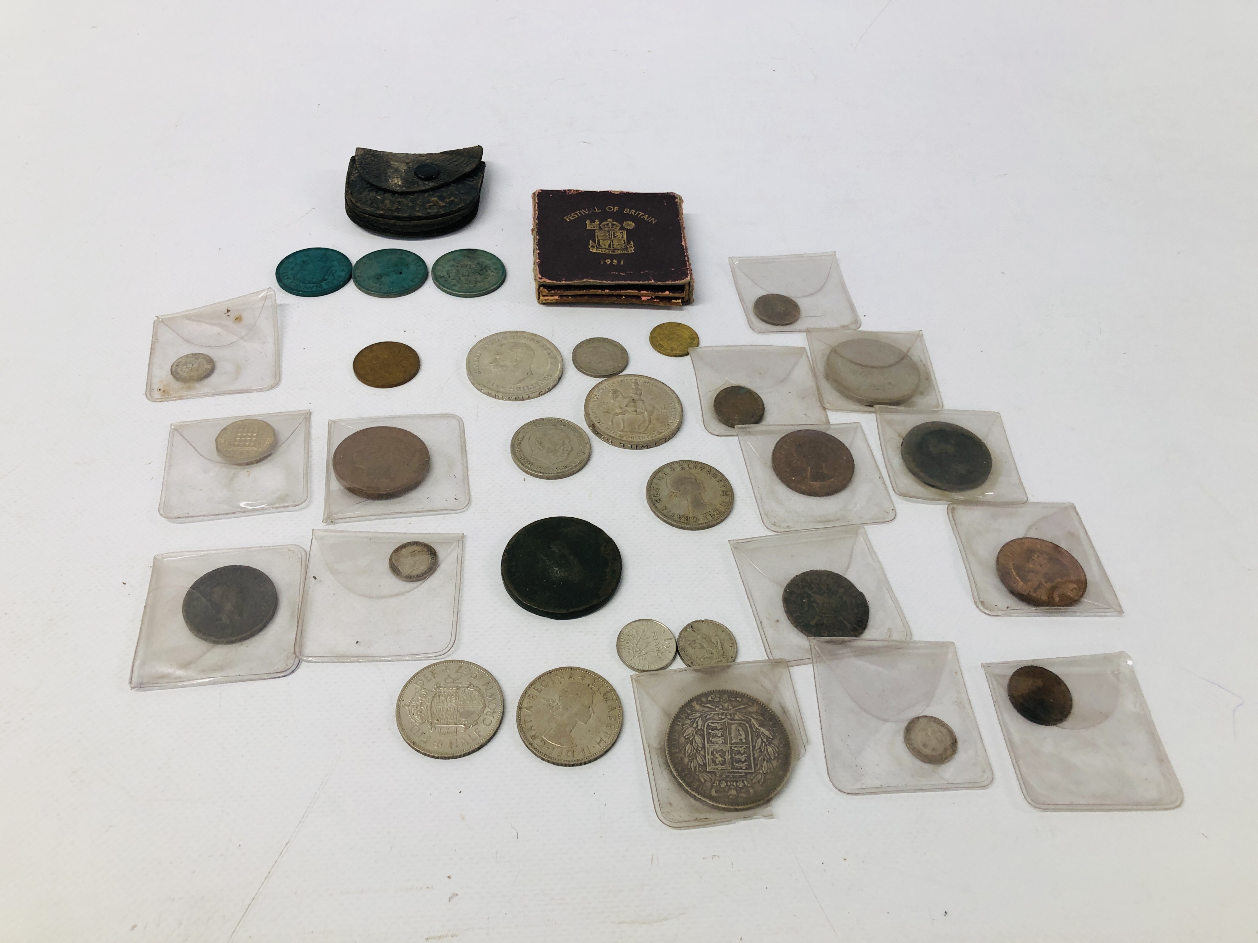 QUANTITY OF ASSORTED COINAGE.