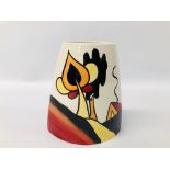 LORNA BAILEY "WOODROW WAY" VASE BEARING SIGNATURE, H 17.5CM.