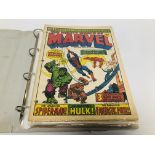 WORLD OF MARVEL UK COMICS 1972 NUMBERS 1-13.