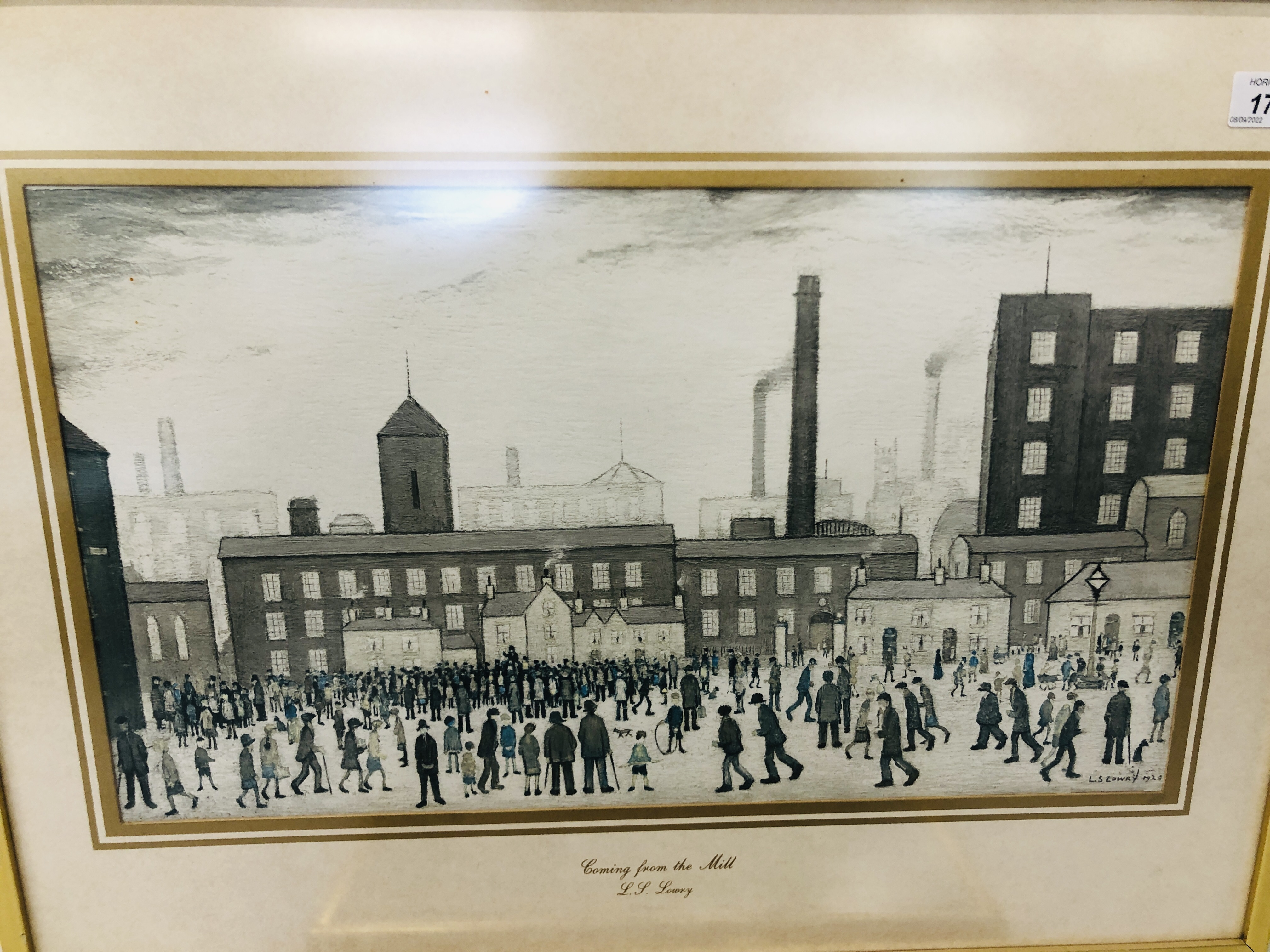 2 X LOWRY PRINTS TO INCLUDE "COMING FROM THE MILL" AND FATHER GOING HOME. - Image 3 of 5