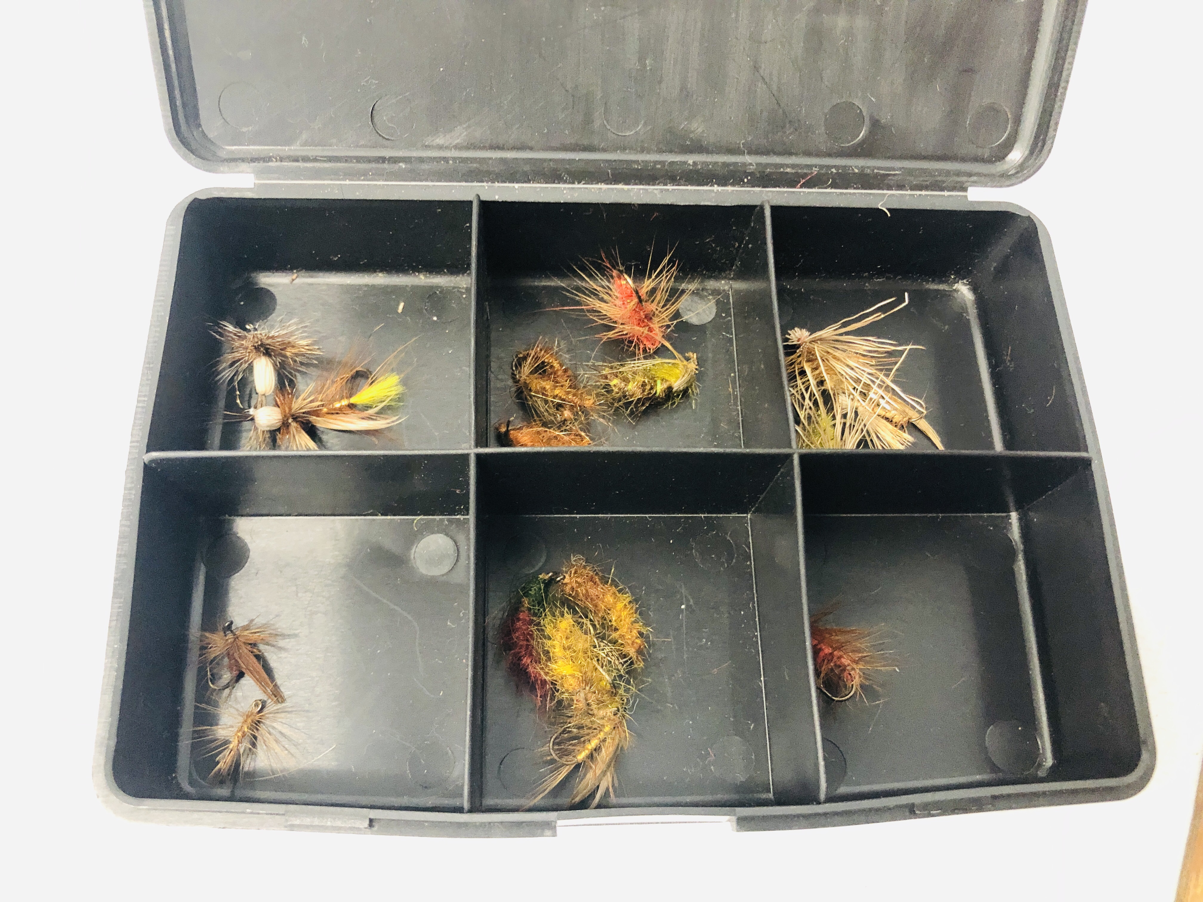 SIX CASES CONTAINING AN ASSORTMENT OF FISHING FLIES. - Image 9 of 9