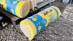 2 X ROLLS 100MM ISOVER ACOUSTIC PARTITION ROLL INSULATION
