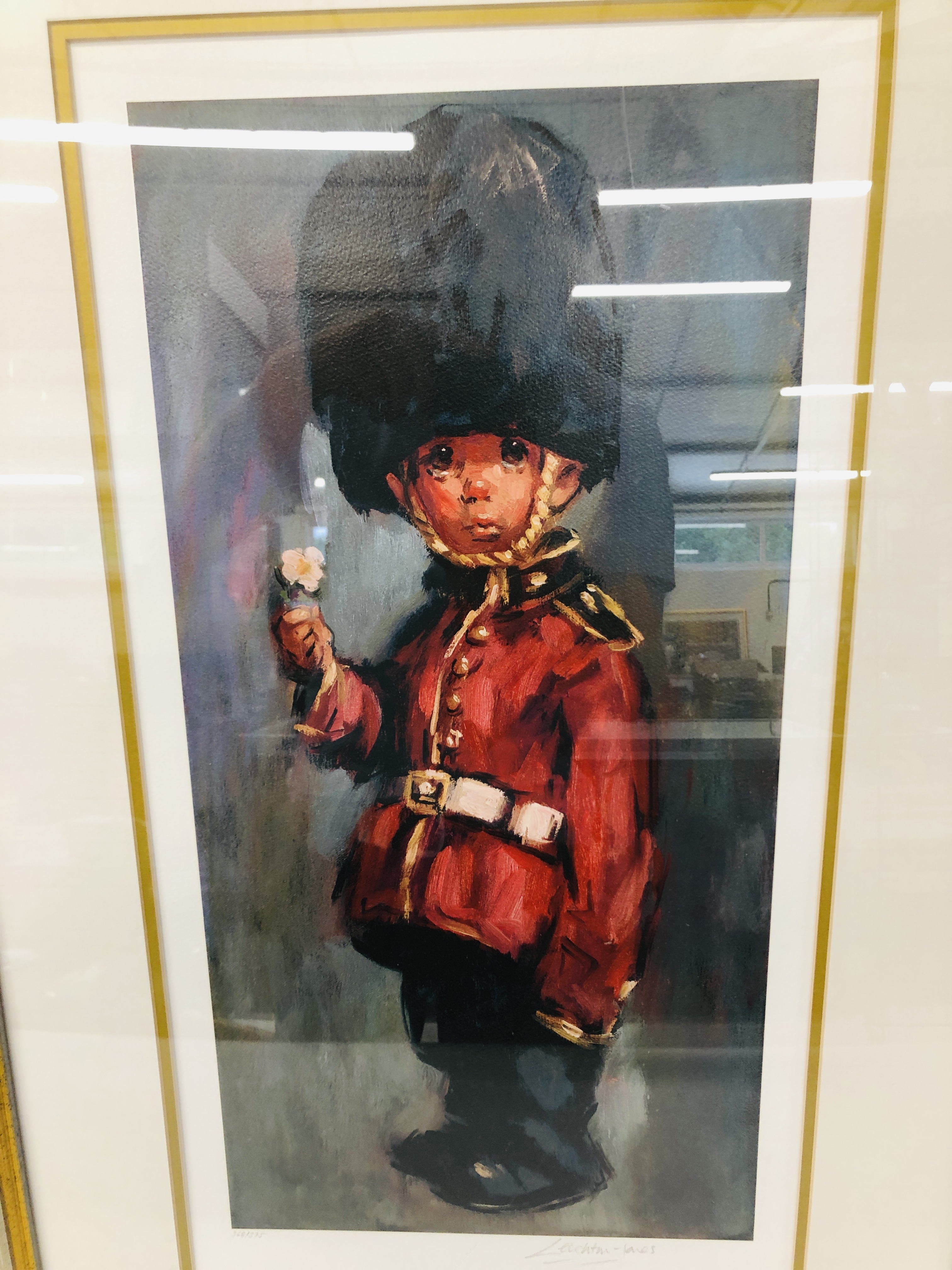 FRAMED LIMITED EDITION 368/375 PRINT "THE QUEENS GUARD" BY BARRY LEIGHTON-JONES ALONG WITH - Image 2 of 6