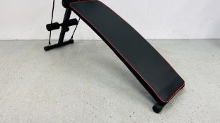 A CRIVIT SIT UP BENCH EXERCISE BOARD.