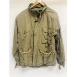 A LIGHT WEIGHT BARBOUR COAT SIZE MEDIUM