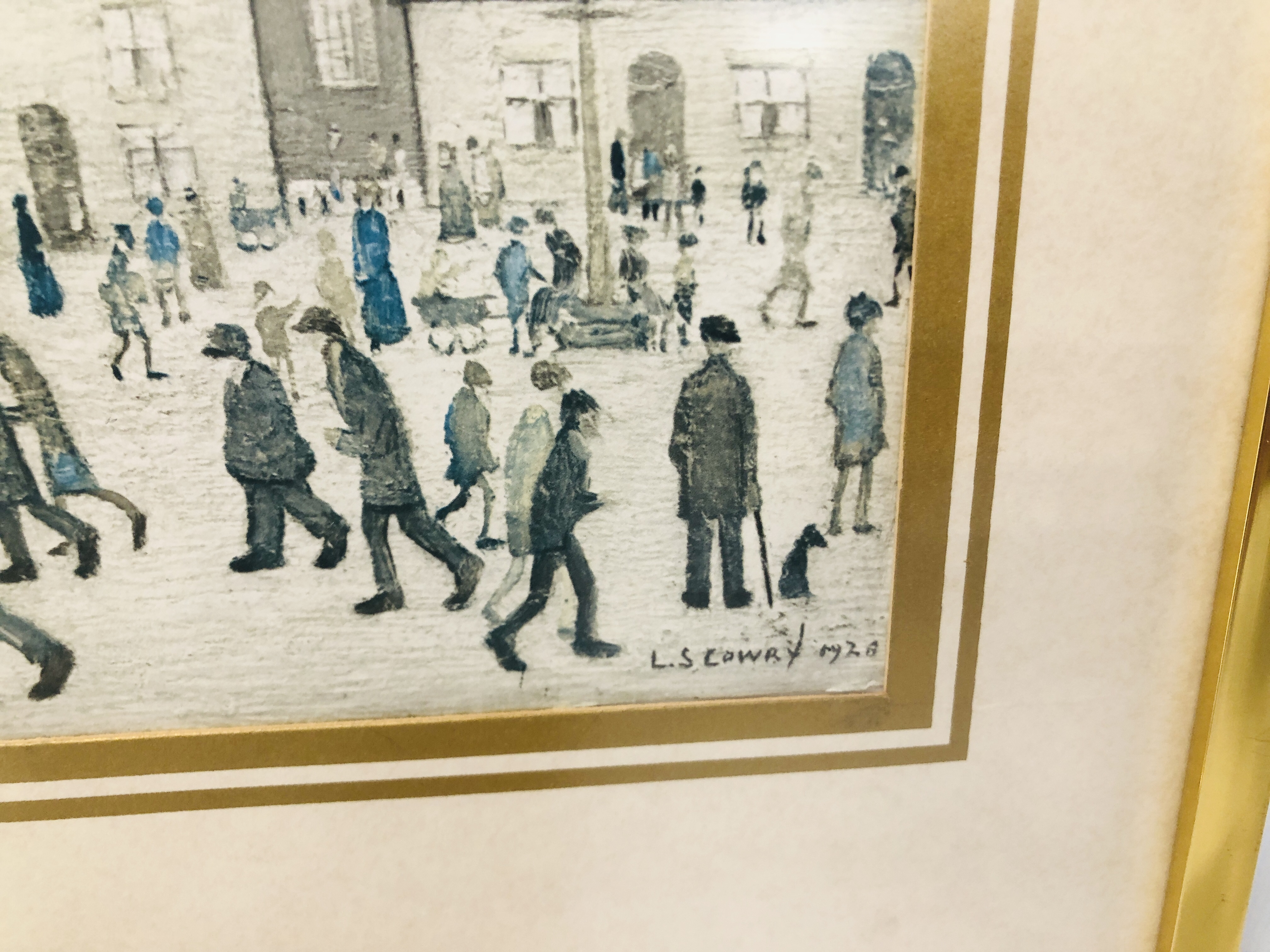 2 X LOWRY PRINTS TO INCLUDE "COMING FROM THE MILL" AND FATHER GOING HOME. - Image 4 of 5
