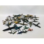 A COLLECTION OF APPROXIMATELY 36 MODEL PLANES TO INCLUDE DIE-CAST BEECHCRAFT S35 BONAZA DINKY,