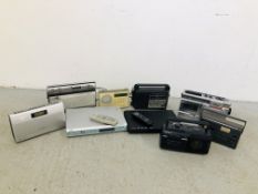 7 ASSORTED RADIOS TO INCLUDE PHILLIPS AND 2 DVD PLAYERS TO INCLUDE SANYO COMPLETE WITH REMOTES -