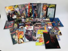 COLLECTION OF GRAPHIC NOVELS INCLUDING X-MEN, BATMAN, DAREDEVIL, ALIENS VS PREDATOR,