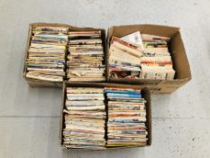 THREE BOXES OF ASSORTED VINTAGE FLEETWAY LIBRARY BATTLE MAGAZINES / COMICS ETC.